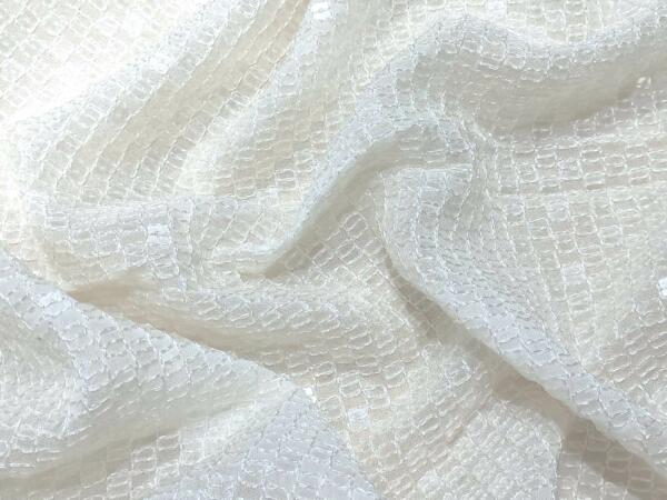 Water sequins embroidery fabric for beautiful apparel online