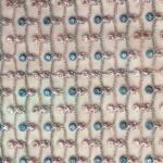 Zari work embroidery fabric for blouse on net price