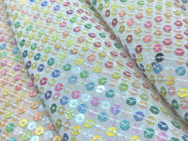 multi color glitter sequin fabric