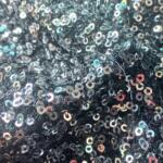 Beautiful Black Sequins Embroidery Work on Georgette