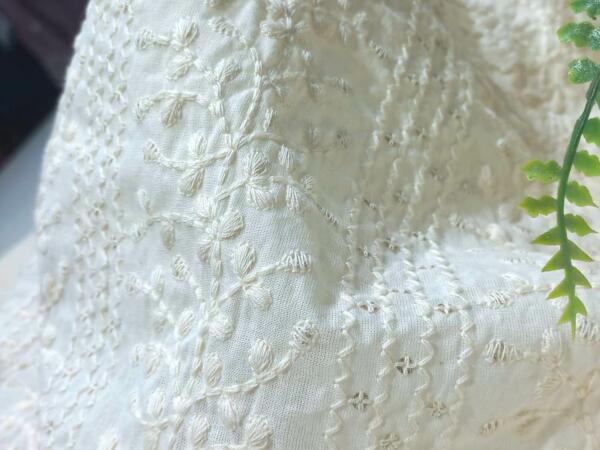 Best cotton thread embroidery fabric for wedding sherwani