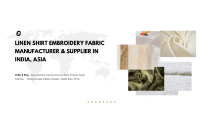 Linen Shirt Embroidery Fabric Manufacturer & Exporters