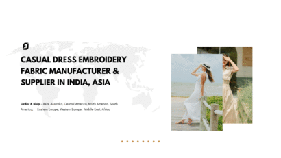 Casual Dress Embroidery Fabric Manufacturer & Supplier in India, Asia