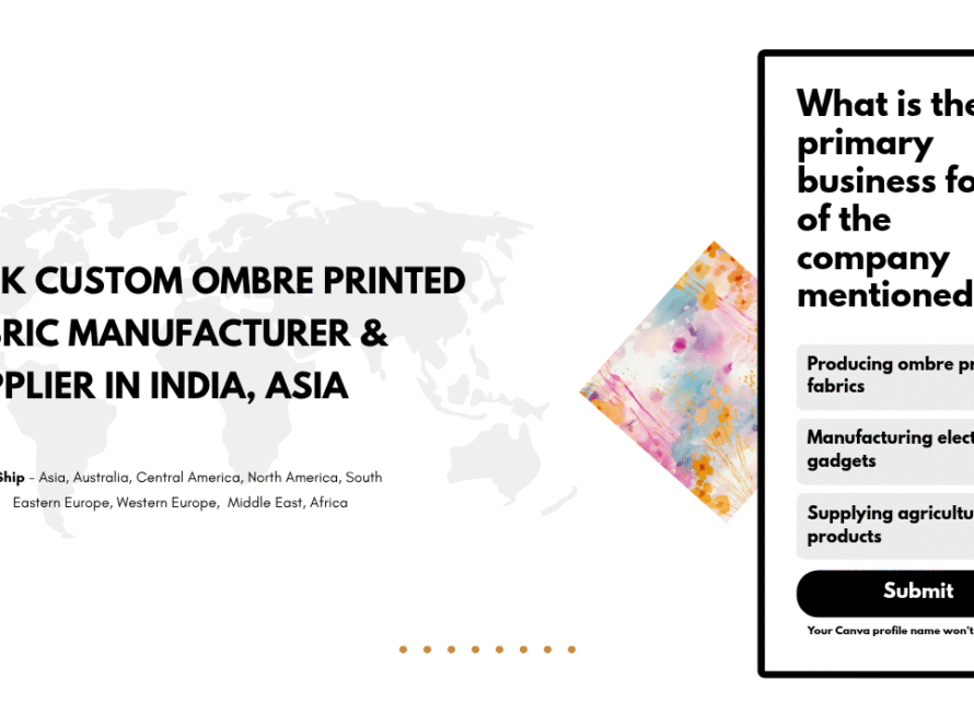 Bulk Custom Ombre Printed Fabric Manufacturer & Supplier in India, Asia