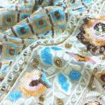 Buy Designer Daman embroidery fabric for garments at wholesale Rate
