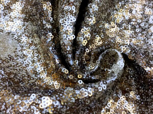 Buy Gold sequin fabric for women garment price in Gujarat