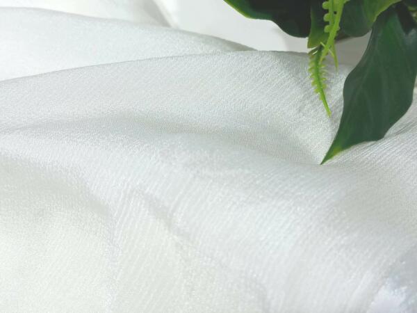Buy White Pure Plain Chinon fabrics for garment Creation 
