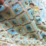Daman embroidery fabric for lehenga choli