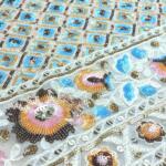 Daman fabric with multicolor Sequins for Designer Women's Apparel