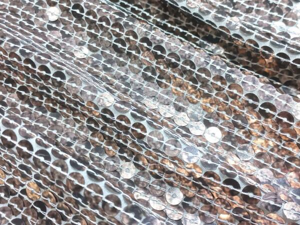 Dark brown sequin fabric for ladies garment near me