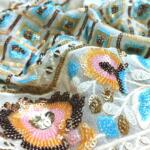Designer embroidery fabric for lehenga price