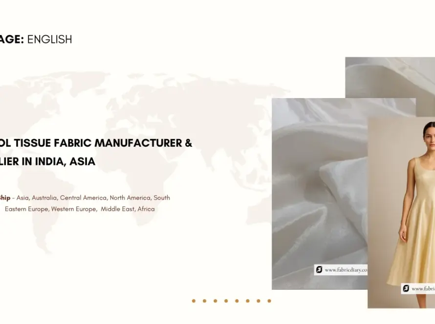 Embroidered Tissue Fabric Premium Fabric for Fashion Startups, D2C Clothing Brands & First-Gen Apparel Entrepreneurs