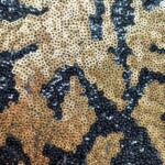 Gold and black sequin fabric for ladies in india