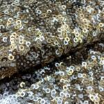 Gold sequin fabric for luxurious garment near me