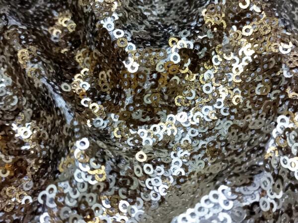 Gold sequin fabric for women garment price in india