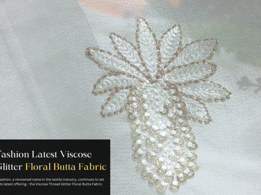 Madahv fashion Latest Viscose Thread Glitter Floral Butta Fabric