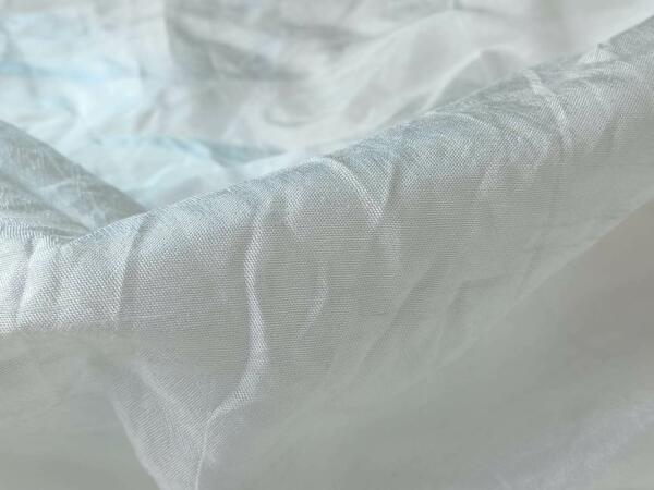 Buy White Pure Dola Silk fabric for Garment creations 