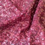 Madhav fashion Allover pink sequins embroidery fabric