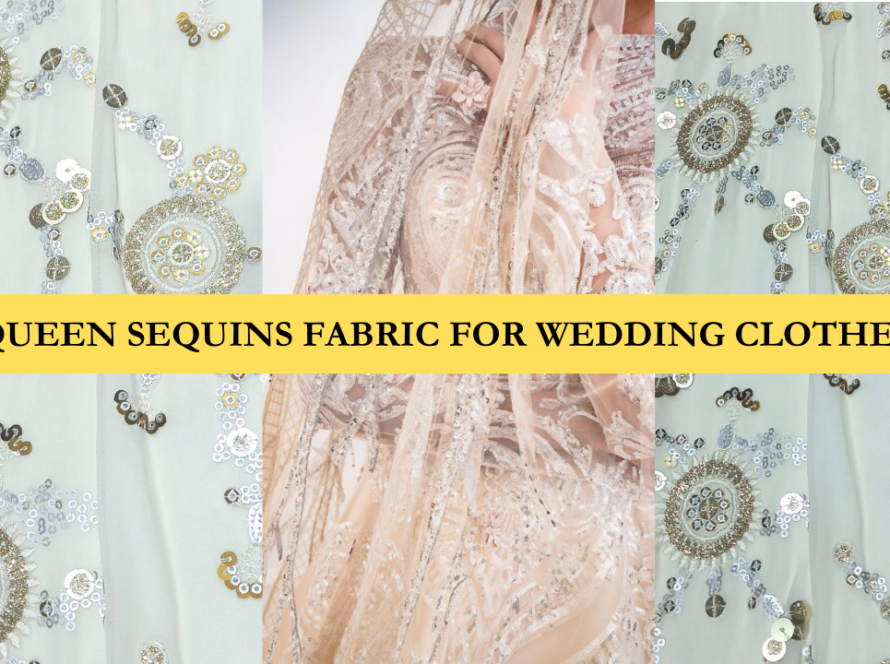 Sequin fabric for ladies garment online