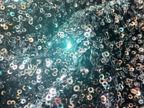 Exclusive All over Sequins Embroidery on Viscose Georgette Fabric