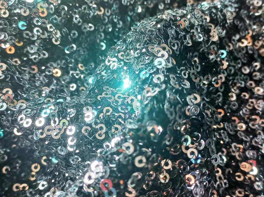 Exclusive All over Sequins Embroidery on Viscose Georgette Fabric