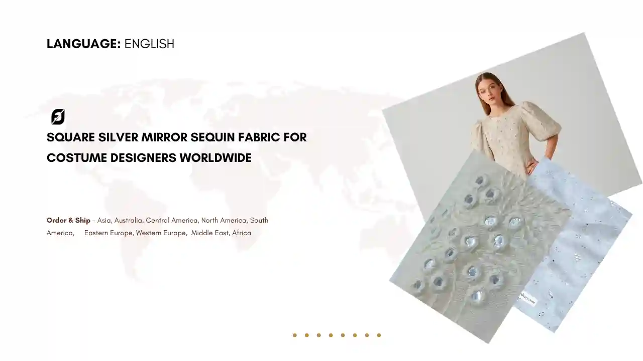 Sequins & Mirror Work Embroidery Fabric for Bridalwear Wholesale Source for International Buyers
