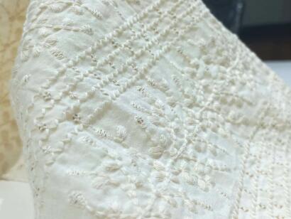 premium Cotton thread Embroidery fabric for Wedding Sherwani