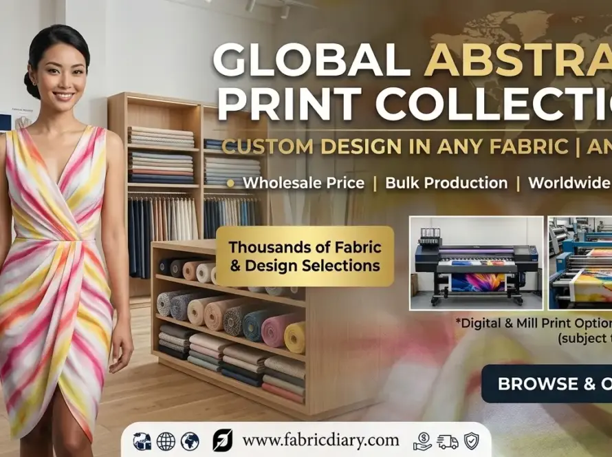 Abstract Printed Fabric