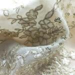 Beautiful Chain Stitch Embroidery Fabric