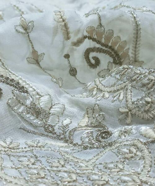 Buy Wonderful daman embroidery fabric @ 460 INR per mtr