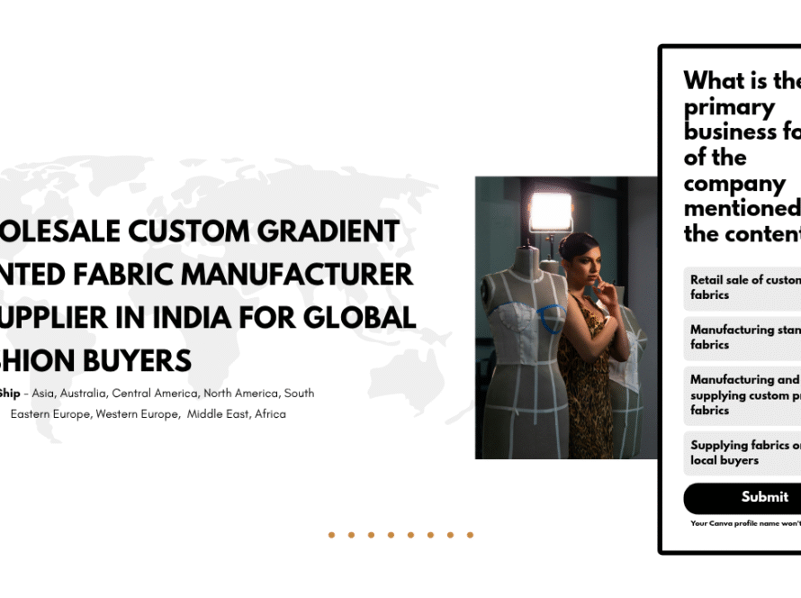 Wholesale Custom Gradient Printed Fabric Manufacturer & Supplier in India for Global Fashion Buyers
