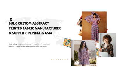 Bulk Custom Abstract Printed Fabric Manufacturer & Supplier in India & Asia
