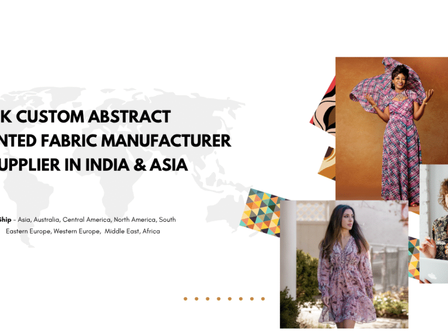 Bulk Custom Abstract Printed Fabric Manufacturer & Supplier in India & Asia
