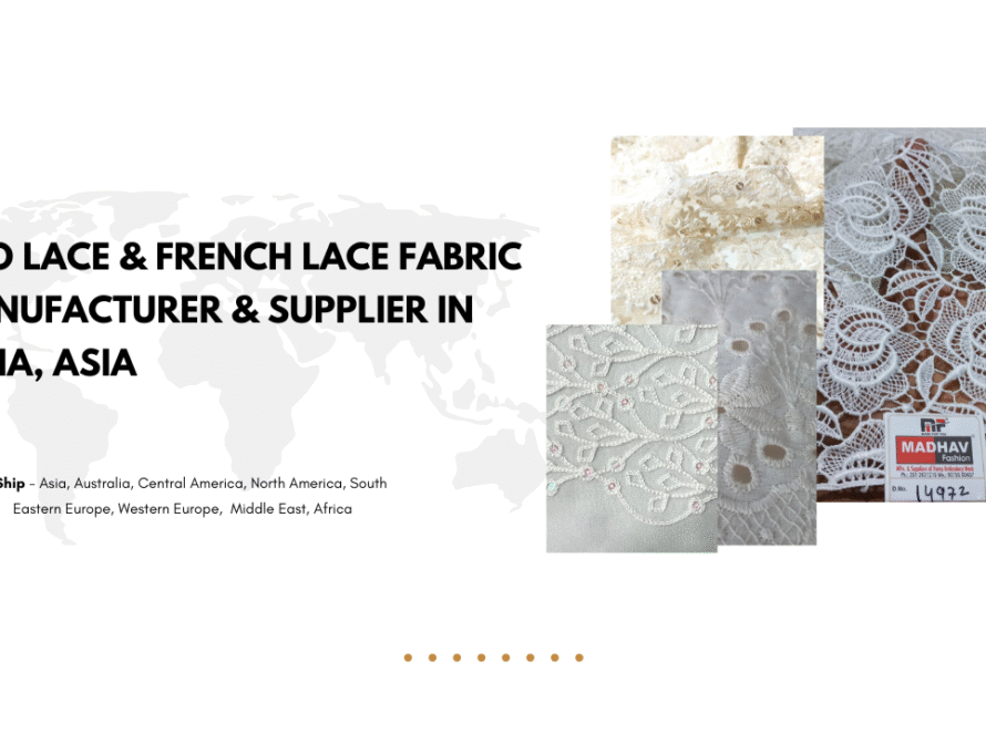 GPO Lace & French Lace Fabric Manufacturer & Supplier in India, Asia