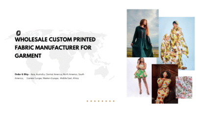 Wholesale Custom Printed Fabric Manufacturer for Garment