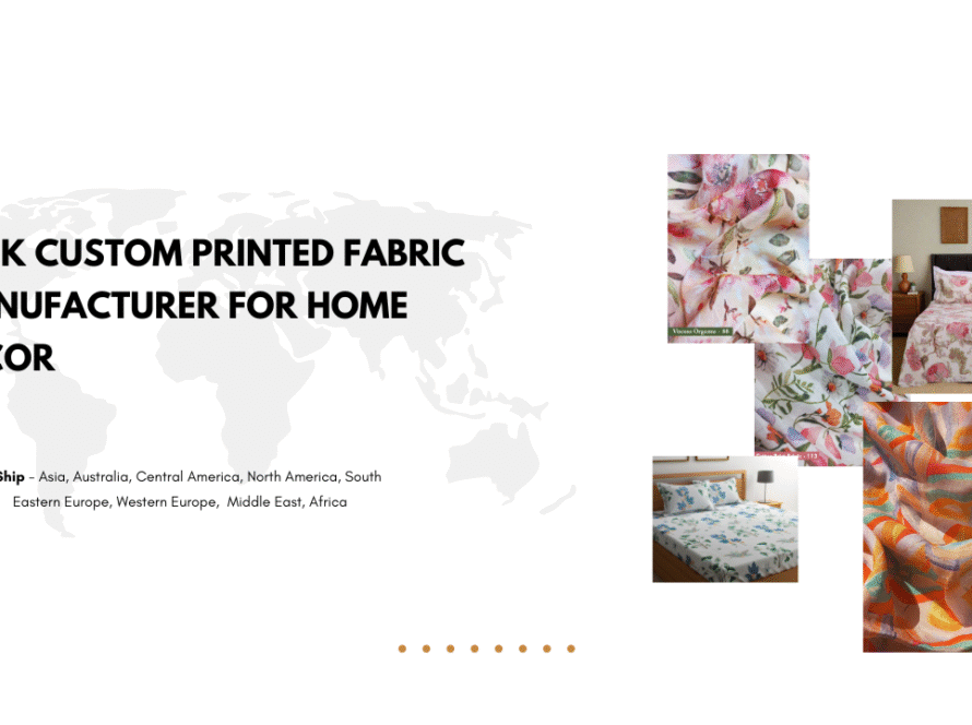 Bulk Custom Printed Fabric Manufacturer For Home Decor