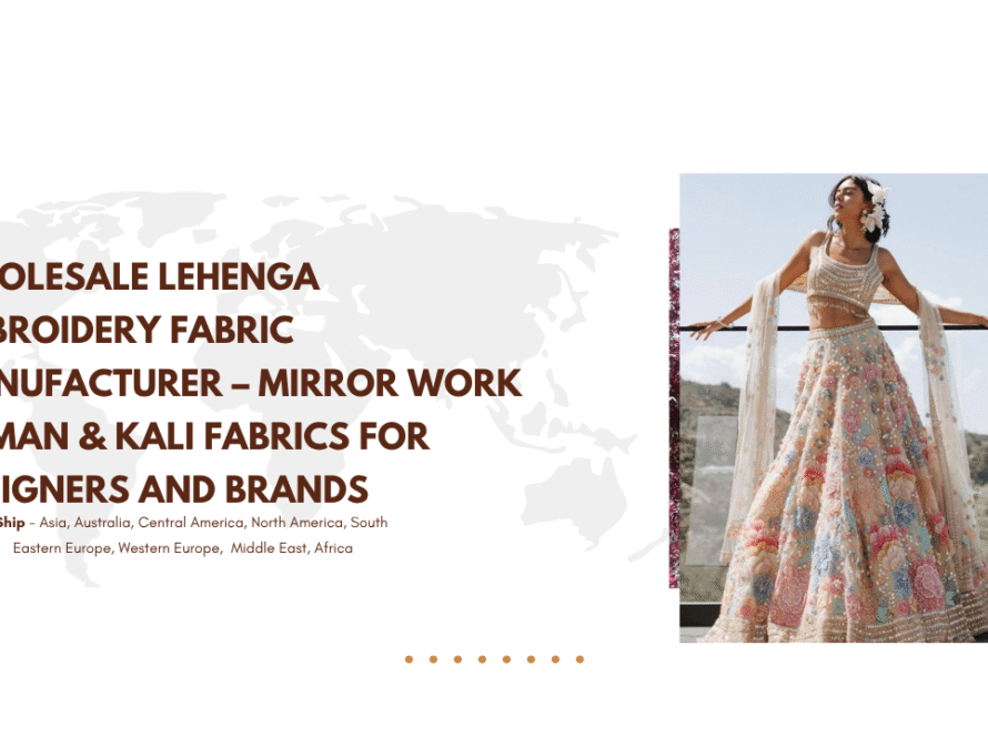 Wholesale Lehenga Embroidery Fabrics