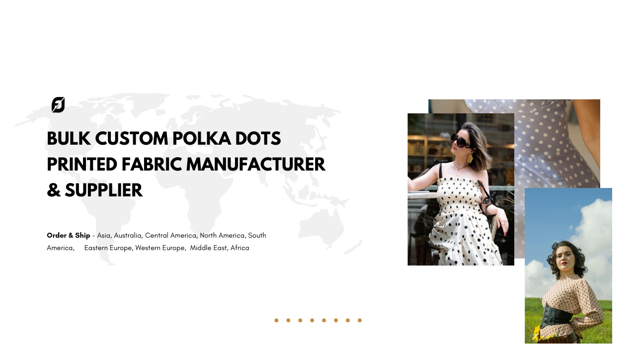 Bulk Custom Polka Dots Printed Fabric Manufacturer & Supplier