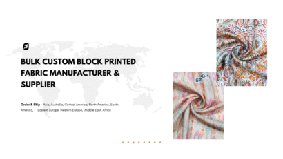 Bulk Custom Block Printed Fabric Manufacturer & Supplier