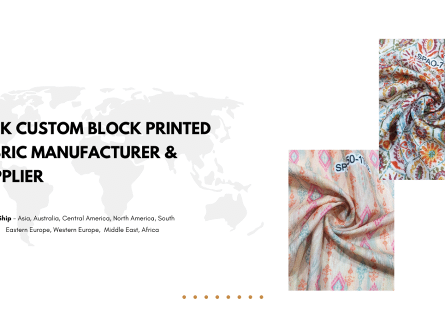 Bulk Custom Block Printed Fabric Manufacturer & Supplier