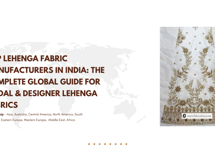 Top Lehenga Fabric Manufacturers in India