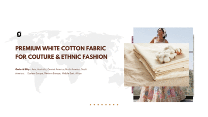 Premium White Cotton Fabric for Couture & Ethnic Fashion