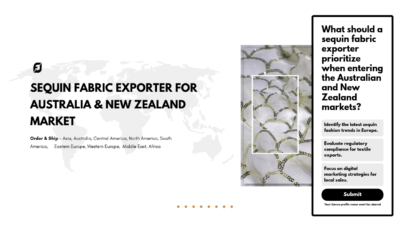 Sequin Fabric Exporter For Australia & New Zealand Market