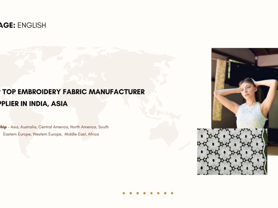 Crop Top Embroidery Fabric Manufacturer & Supplier in India, Asia