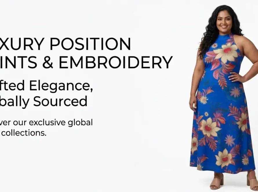 Chinon Position Printed Fabric for Exclusive Women’s Garments