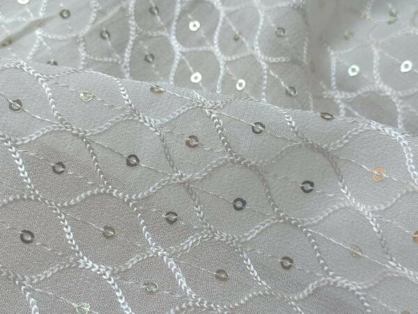 Designer embroidered fabric for your garments Creation