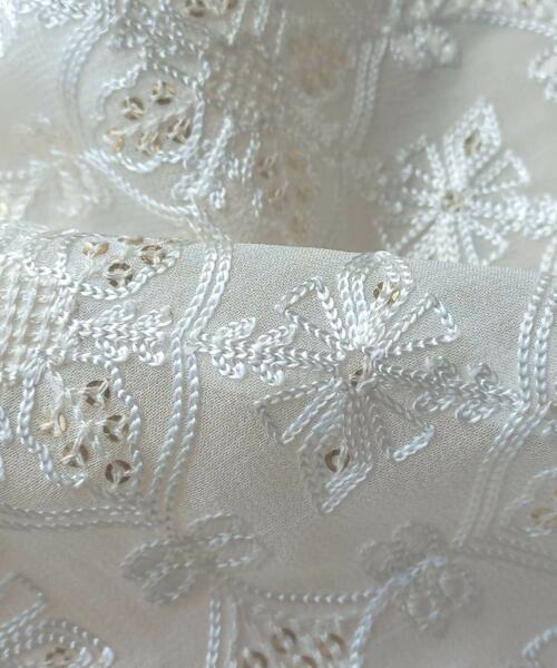 Dyeable Chain Stithced Embroidered fabrics