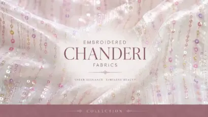 Embroidered Chanderi Fabric Wholesale Source for International Buyers