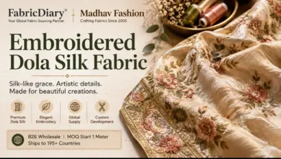 Embroidered Dola Silk Fabric Premium Wholesale Source
