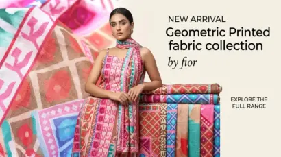 Geometric Printed Fabric For Premium Print Garment Creation